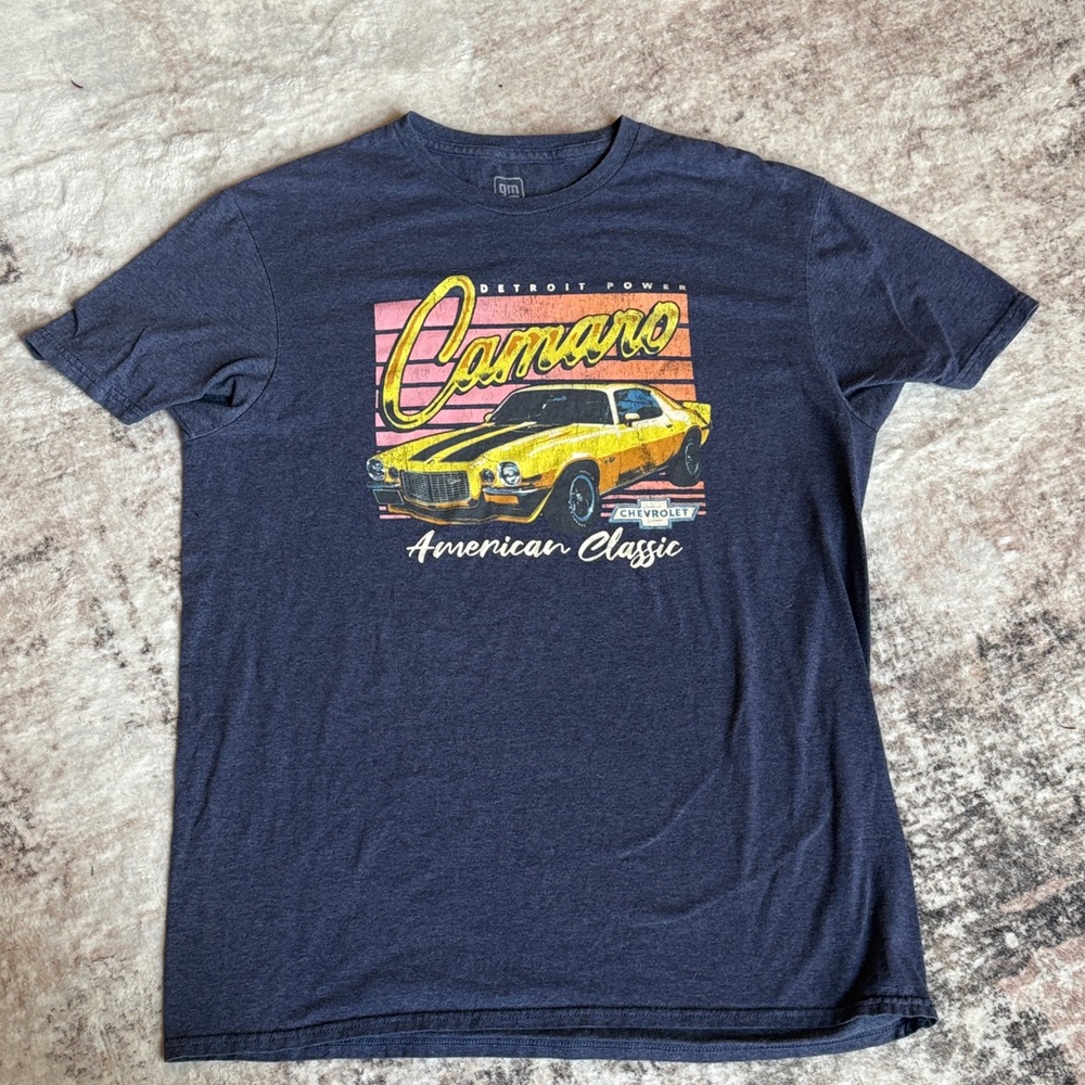 Camaro Classic Navy Blue Graphic Tee